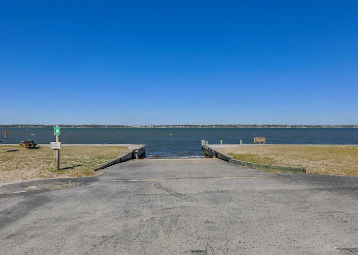 Waterfront Pine Knoll Shores Gem W/ Boat Dock