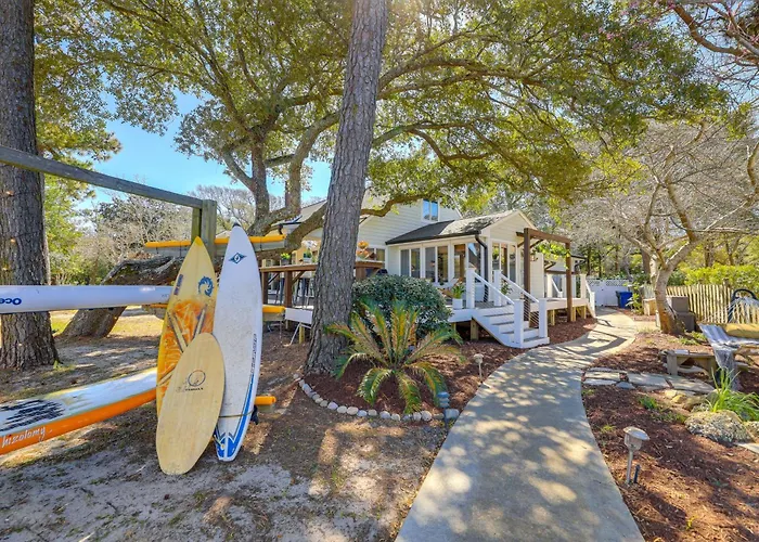 Waterfront Pine Knoll Shores Gem W/ Boat Dock